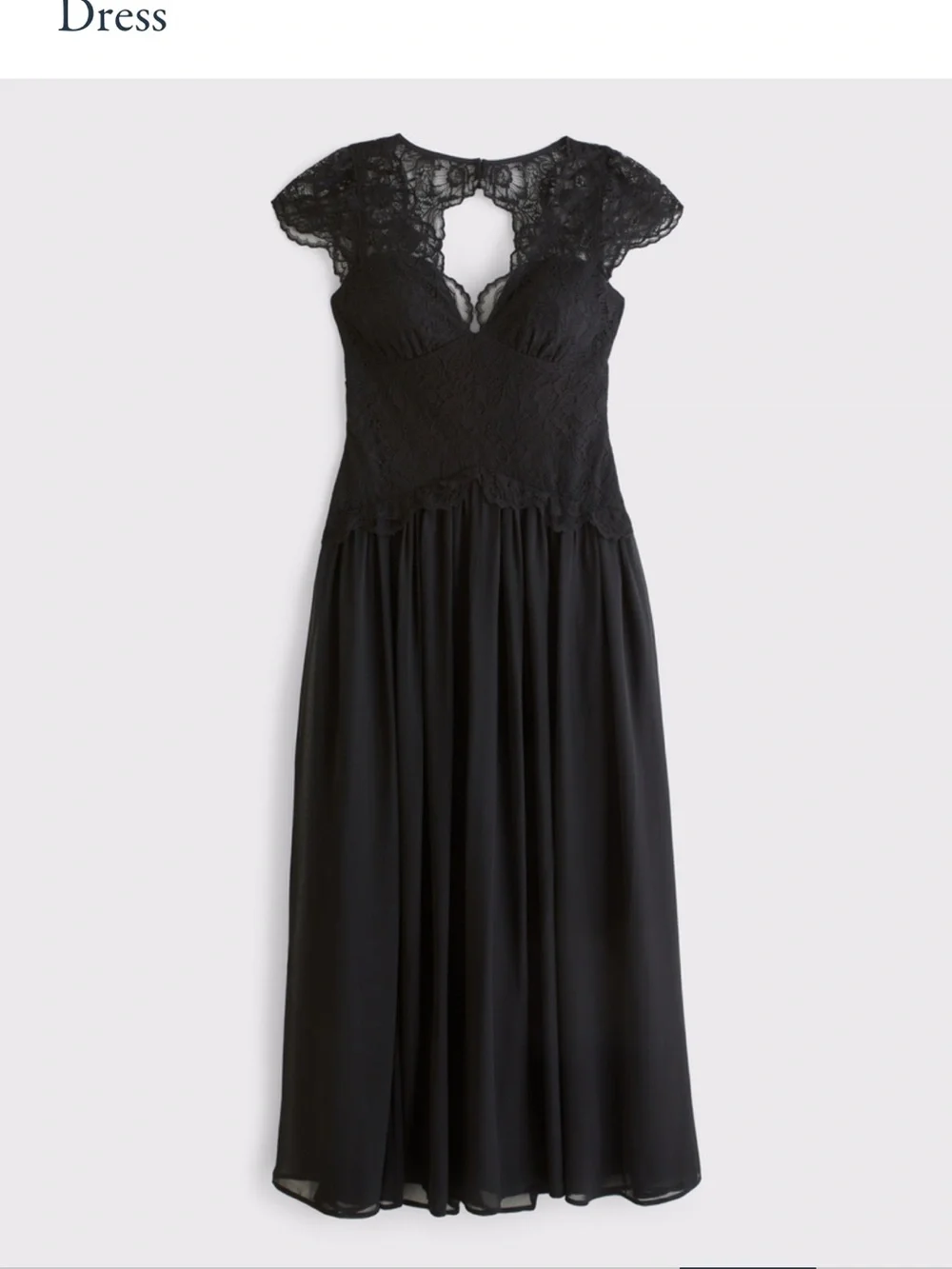 Abercrombie Women's Bra-Free Mixed Fabric Lace Maxi Dress